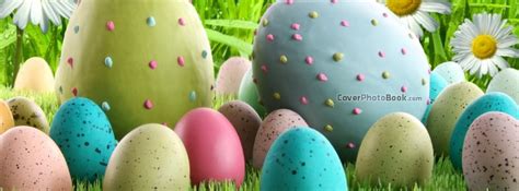 Between all the chaoses, there is something which you can look into. Speckled Easter Eggs in Grass Flowers Facebook Cover ...