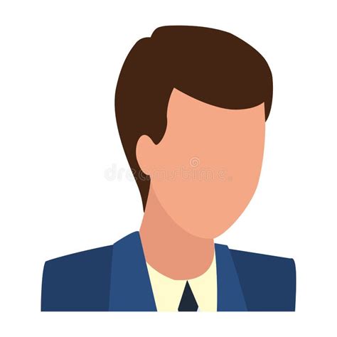 Businessman Faceless Profile Avatar Stock Vector Illustration Of