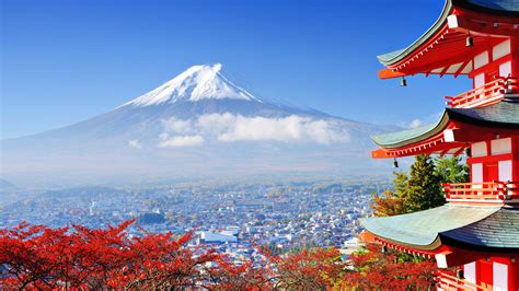 Mount Fuji City Landscape Scenery 4k 3840x2160 8 Wallpaper