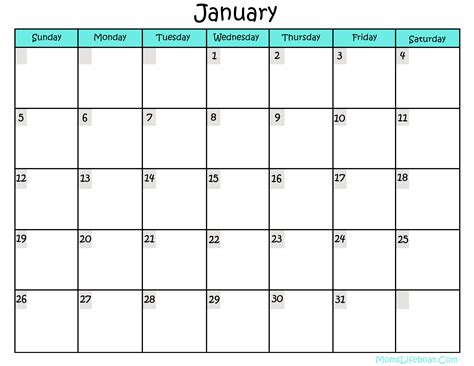 Download Printable Minimal Monthly Calendar Pdf Free Printable Blank