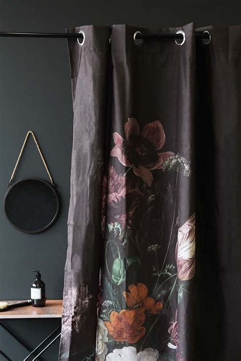 Black Floral Shower Curtain From Rockett St George Rockett