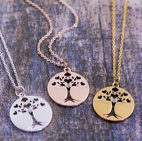 Personalised Tree Of Life Pendant By Jands Jewellery