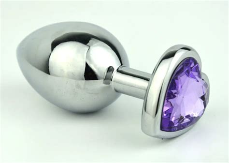 Heart Shape Crystal Butt Plug Sex Toys Foreplay Metal Anal Jewelry For Female Male Buy Metal