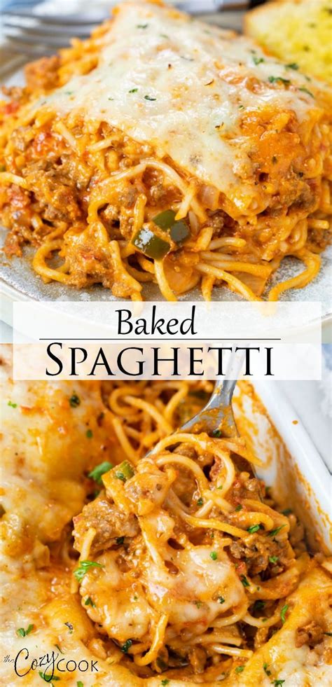 Healthy italian pasta recipes asparagus spaghetti mozzarella recipes appetizer main dish high fiber spring. Baked Spaghetti | Baked spaghetti, Dinner casseroles ...