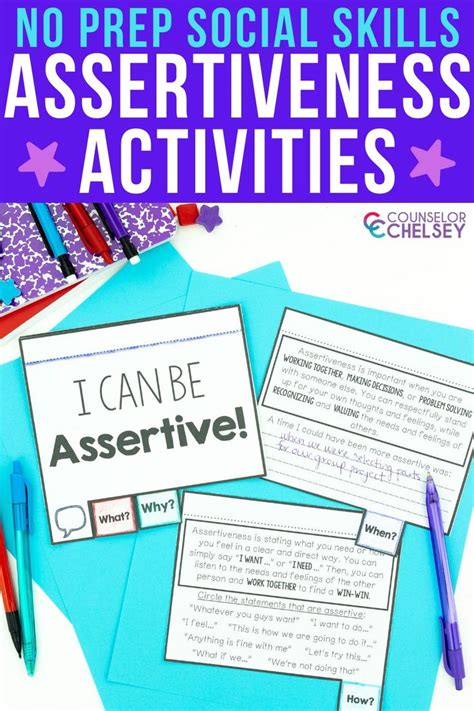 Assertiveness Activities For Social Skills And Relational Aggression