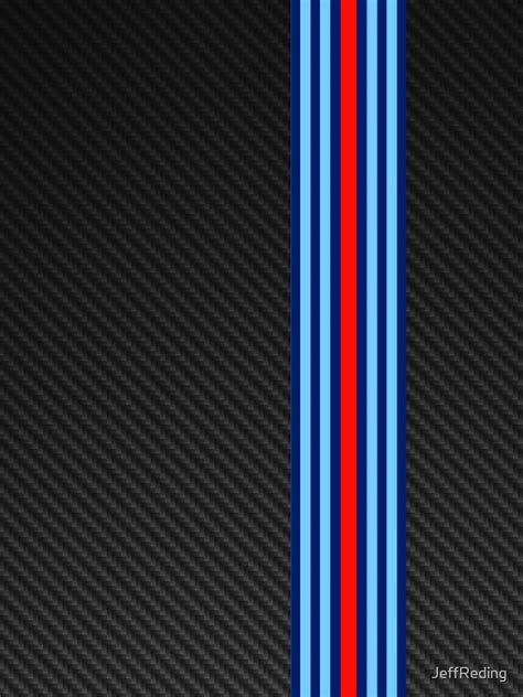Carbon Fiber Martini Design Racing Stripes T Shirt By Jeffreding