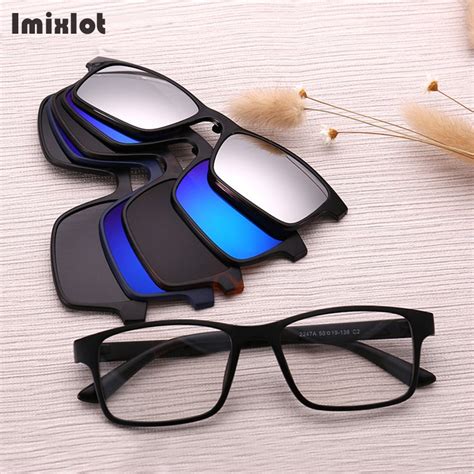 polarized clip on sunglasses men magnetic clip sunglasses women magnet clip optical myopia