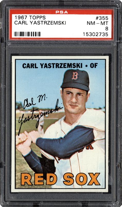 1967 Topps Carl Yastrzemski Psa Cardfacts