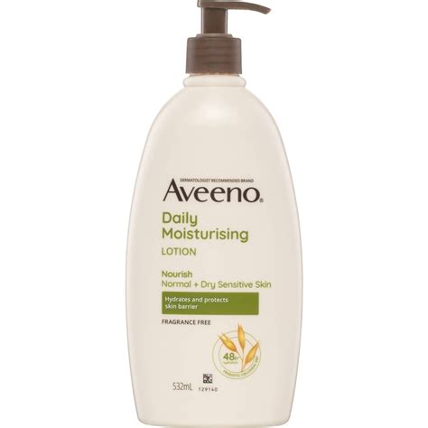 Aveeno Daily Moisturising Body Lotion Fragrance Free Sensitive Skin