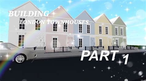 Building Colourful London Townhouses In Bloxburg Speedbuild Pt1