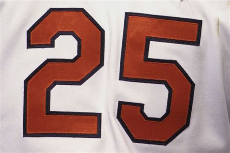 2015 Cleveland Indians By The Uniform Numbers Covering The Corner