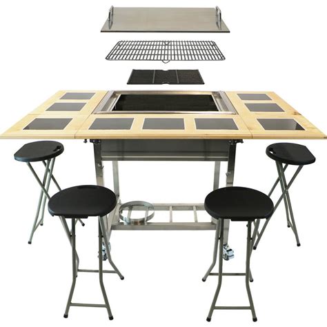 Omelette station at your next. My Hibachi BBQ Outdoor 3-in-1 Sit Around Propane Grill w ...
