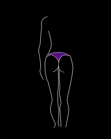 Minimalist Nude Line Drawing M Mixed Media By Brian Reaves Fine Art