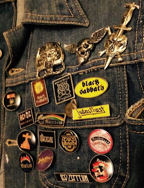 Battle Jacket Pins From The Early 80s Battle Jacket Jacket Pins