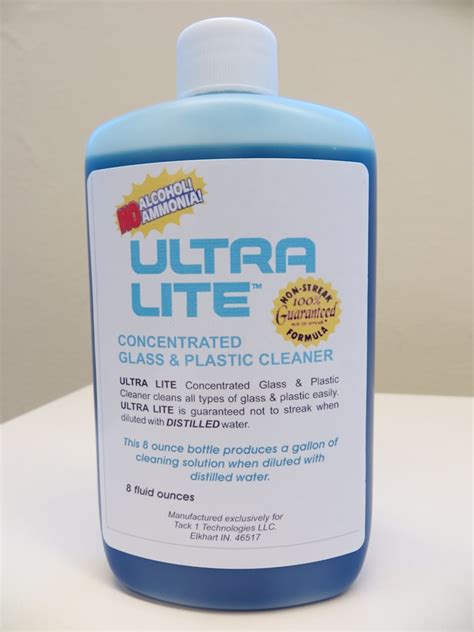 Ultra Lite Concentrated Glass And Plastic Cleaner