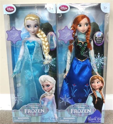 Disney Store Frozen Deluxe Elsa And Anna 16 Singing Doll Bnib 2014