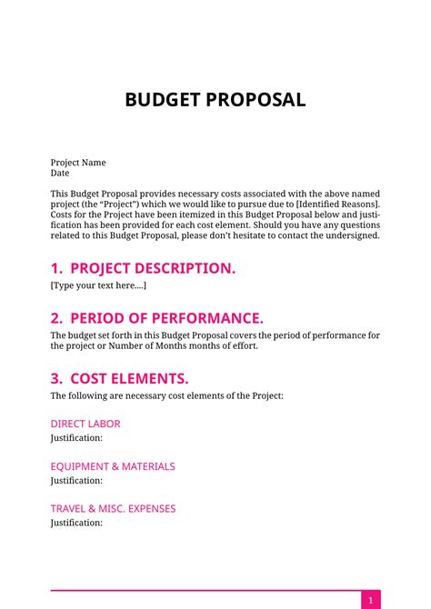 How do you feel working for (company)? Budget Proposal Template - wanew.org