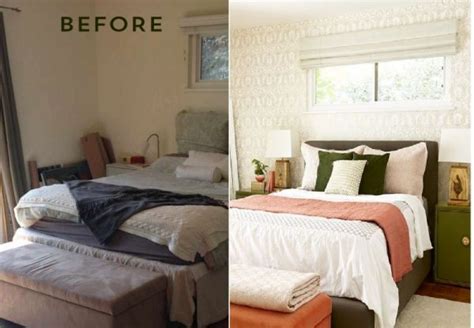 Before And After Redecorating Tips Bedroom Makeover Before And After