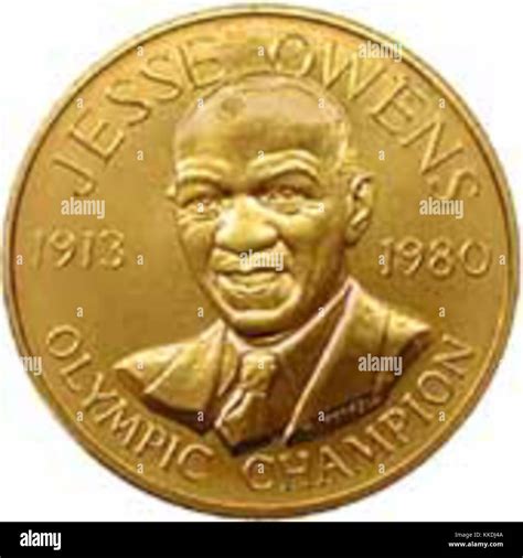 Jesse Owens Congressional Gold Medal Stock Photo Alamy