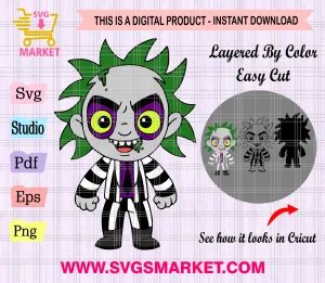 Beetlejuice Svg Beetlejuice Chibi Horror Movie Characters Halloween