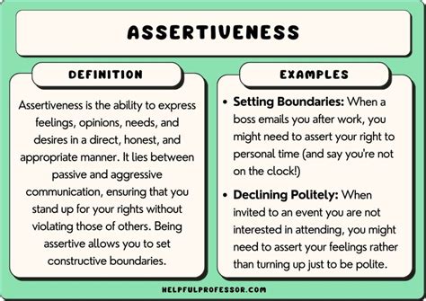 Assertiveness Examples