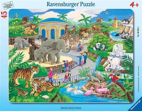 Visit To The Zoo 45pc Frame Puzzle By Ravensburger