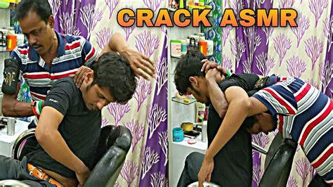 Back Body And Neck Cracking Head And Upper Body Hard Massage By Indian Barber Asmr Youtube