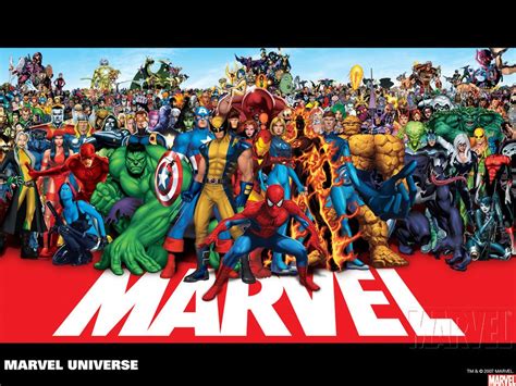 All Marvel Heroes Drawing Free Image Download