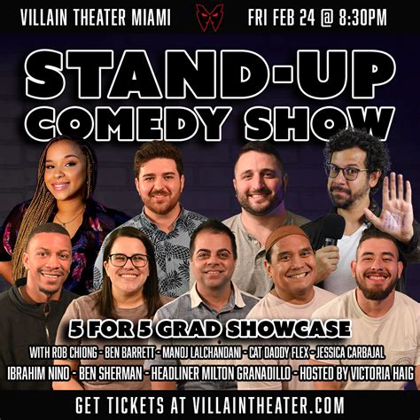 Stand Up Comedy Show 5 For 5 Graduation Showcase — Villain Theater