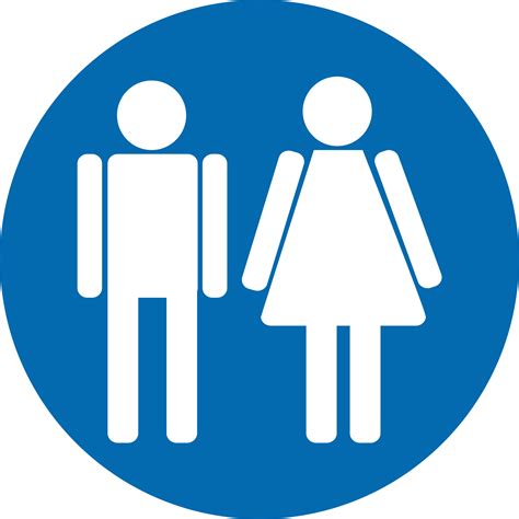 Restroom Symbol Male And Female Icon 9341222 Png