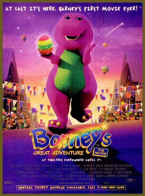 Barney's Great Adventure Poster Ad by BestBarneyFan on DeviantArt