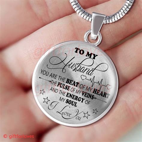 The best valentine's gift for daughters may be something personalized, as these can. To My Husband Luxury Necklace: Husband And Wife Necklace ...