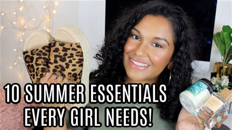Summer Essentials Every Girl Needs Youtube