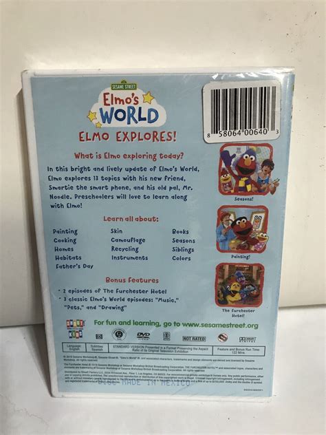 🍁 Sesame Street Elmos World Elmo Explores Dvd 2018 858064006380