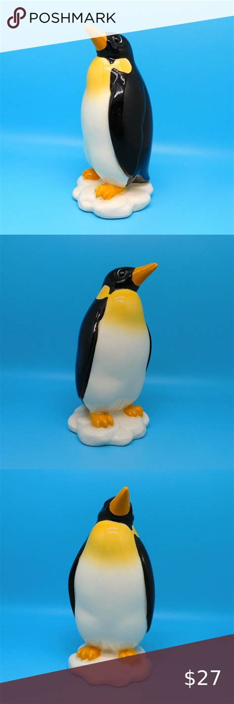 Emperor Penguin Figurine By Quon Quon Japan Porcelain Hand Painted 5 5