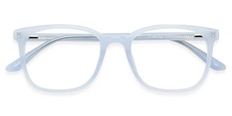 H5089 Square White Eyeglasses Frames Leoptique