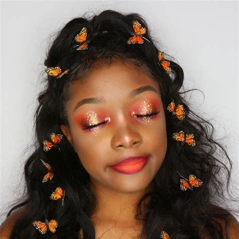 Monarch Butterfly Inspired Beauty Look Butterfly Makeup