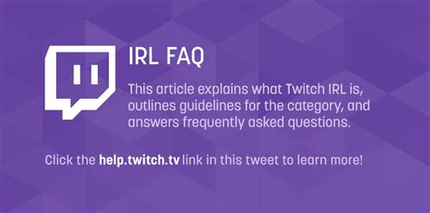 Twitch Support On Twitter 📖 Learn More About The New Irl Category On