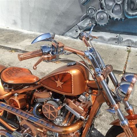Copper Harleydavidson Sportster Copperbike Hotusa Custombike Miami Sobe Bikerental