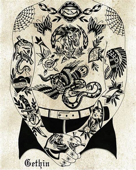 Search Inspiration For An Old School Tattoo Traditional Tattoo