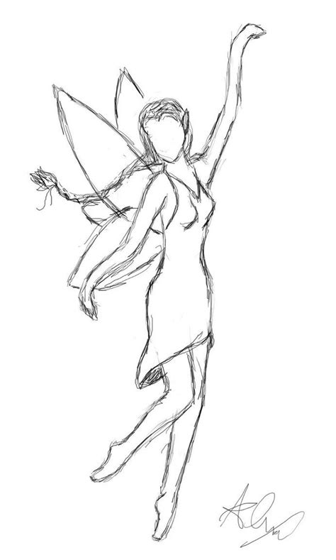 Fairy Sketch By Godshorsegirl On Deviantart In 2023 Fairy Drawings