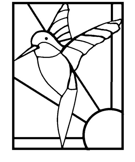 Free printable cross stained glass coloring page. Stained Glass Window Template - Coloring Home