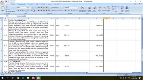 Bill of quantities definition preparation format example accounting class 2021 video study com.the body consists of rows and columns, but the overall size of the foramt should not change once it. Sample Boq Excel Formats - Cost Estimation Rcc Building Excel Sheet Download Estimation Excel ...