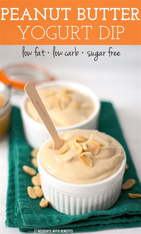 Healthy Peanut Butter Yogurt Dip (low fat/low carb/high protein)