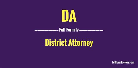 Da Abbreviation And Meaning Fullform Factory