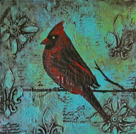 Red Cardinal Art Painting Painting By Laura Carter Fine Art America