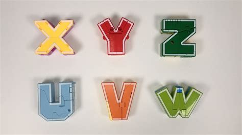 변신로봇과 함께하는 Uvwxyz 알파벳 영어놀이 Learn Alphabets For Kids Youtube