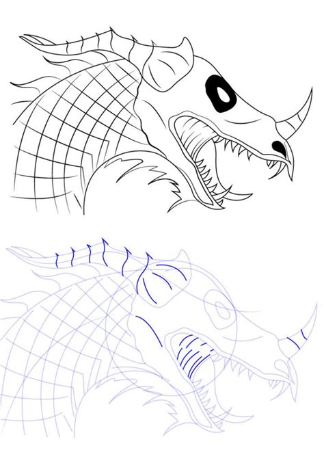 25 Easy Dragon Head Drawing Ideas How To Draw