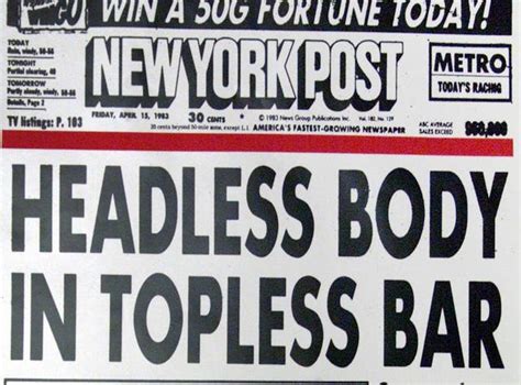 Vincent Musetto Man Who Wrote Headless Body In Topless Bar Headline