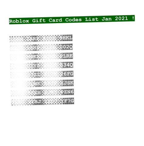 The Best 19 Unredeemed Roblox Gift Card Codes 2021 Unused List